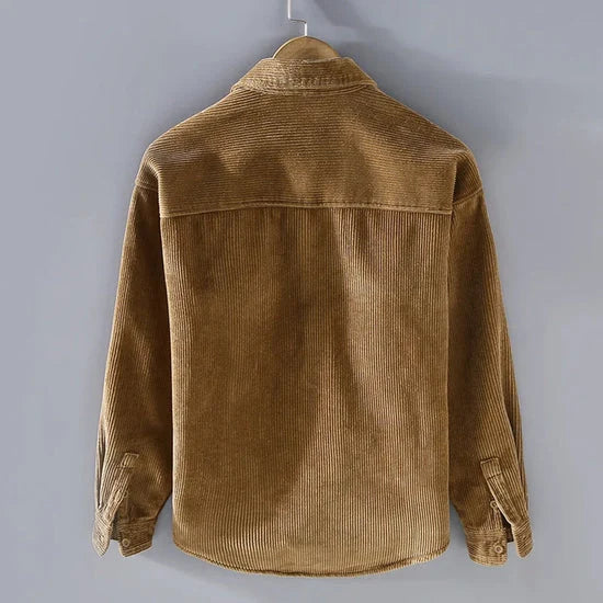 Men's Corduroy Overshirt Jacket | Warm Button-Up with Chest Pockets 4