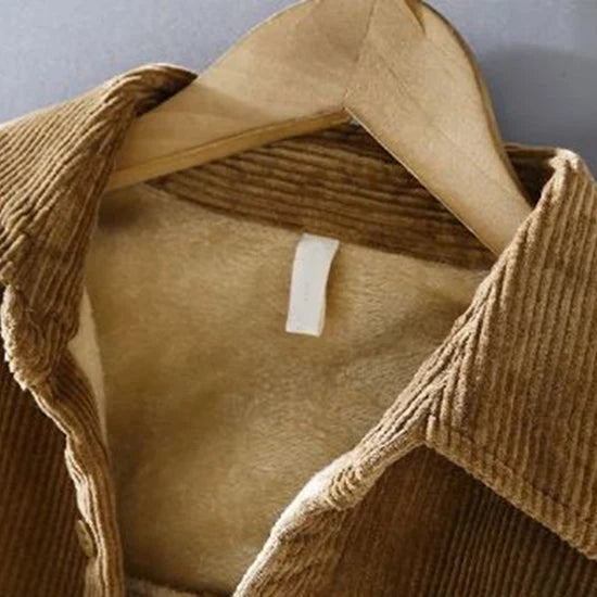 Men's Corduroy Overshirt Jacket | Warm Button-Up with Chest Pockets 5