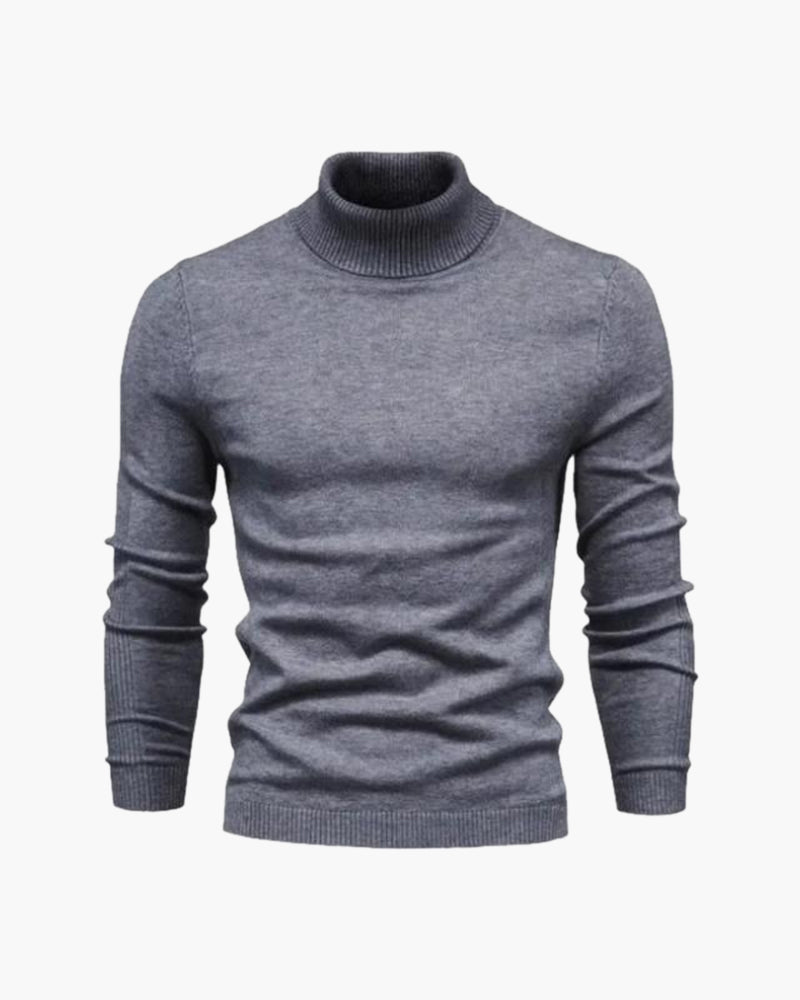 Men's Fine-Knit Turtleneck Sweater | Classic Fit Lightweight Knit 3