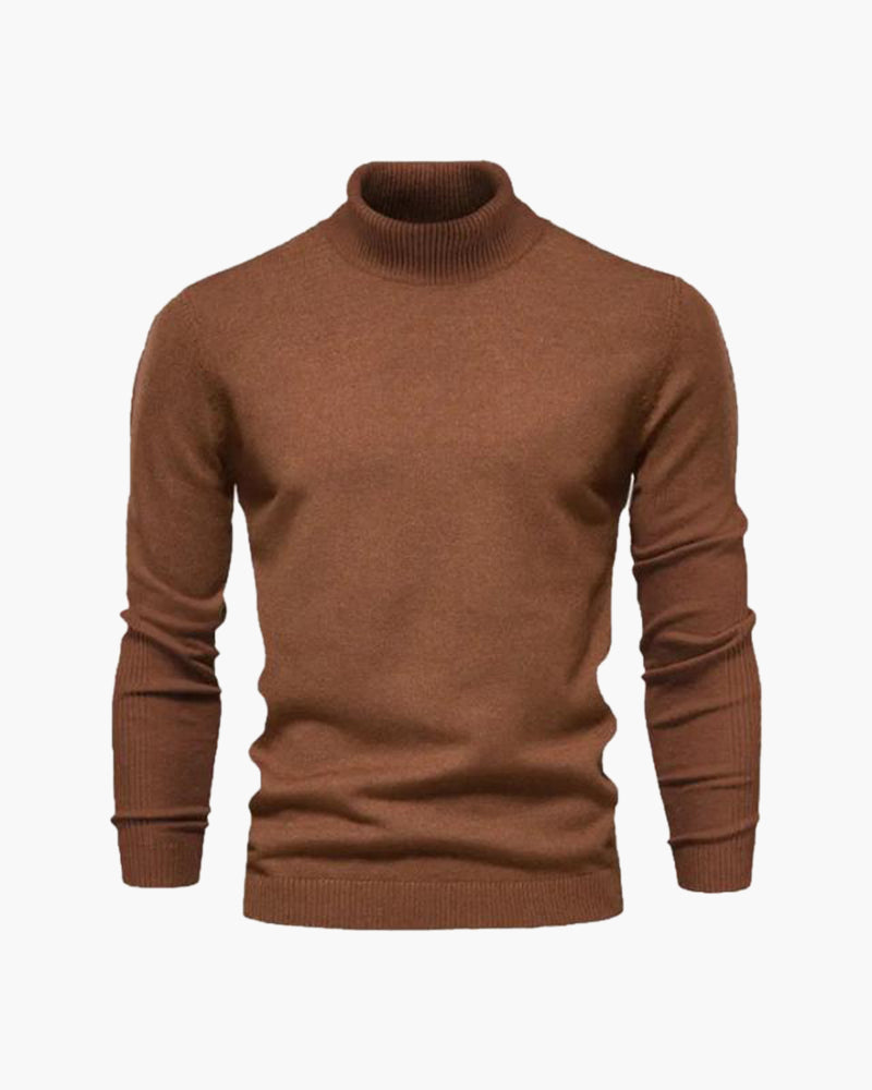 Men's Fine-Knit Turtleneck Sweater | Classic Fit Lightweight Knit 4