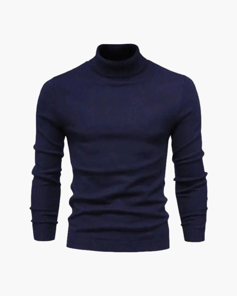 Men's Fine-Knit Turtleneck Sweater | Classic Fit Lightweight Knit 5