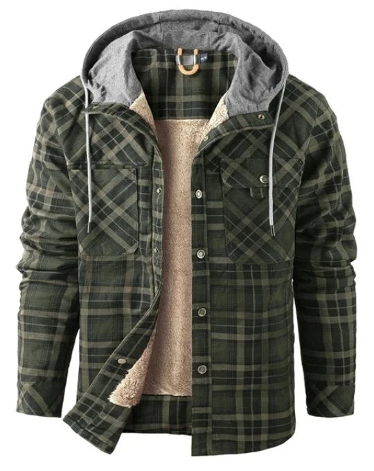 Men's Fleece-Lined Jacket | Relaxed Hooded Casual Layer 3