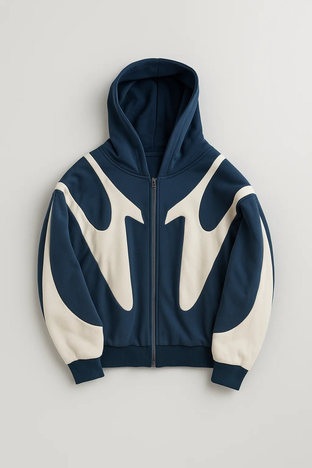 Men's Hoodie | Lightweight Zip Sweatshirt with Graphic Panel Details 3