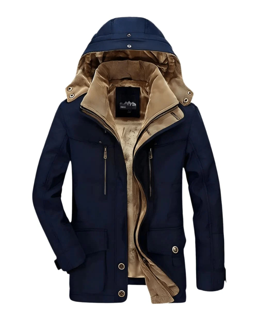 Men's Insulated Hooded Jacket | Warm Men's Winter Coat for Outdoor Use 0