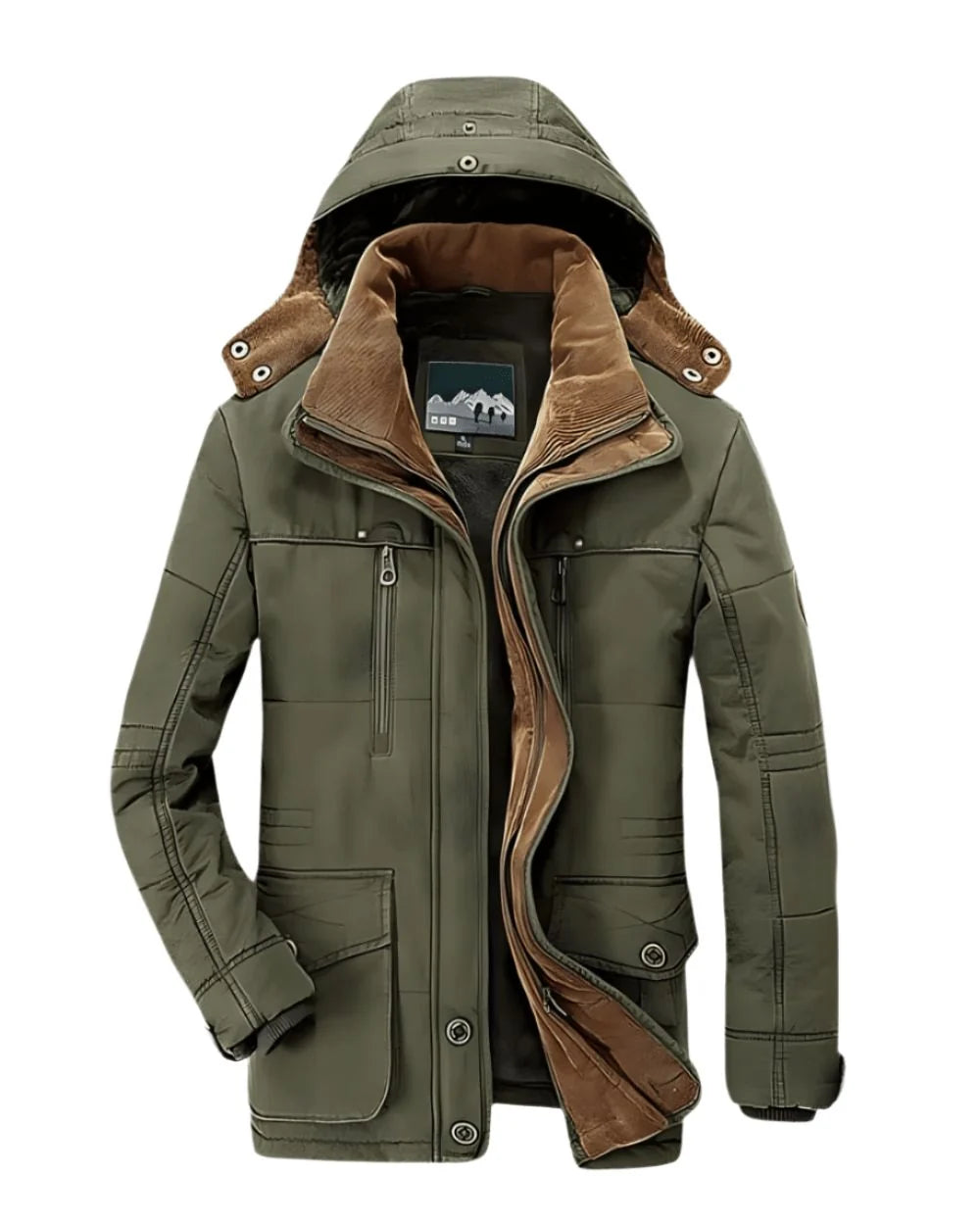 Men's Insulated Hooded Jacket | Warm Men's Winter Coat for Outdoor Use 1