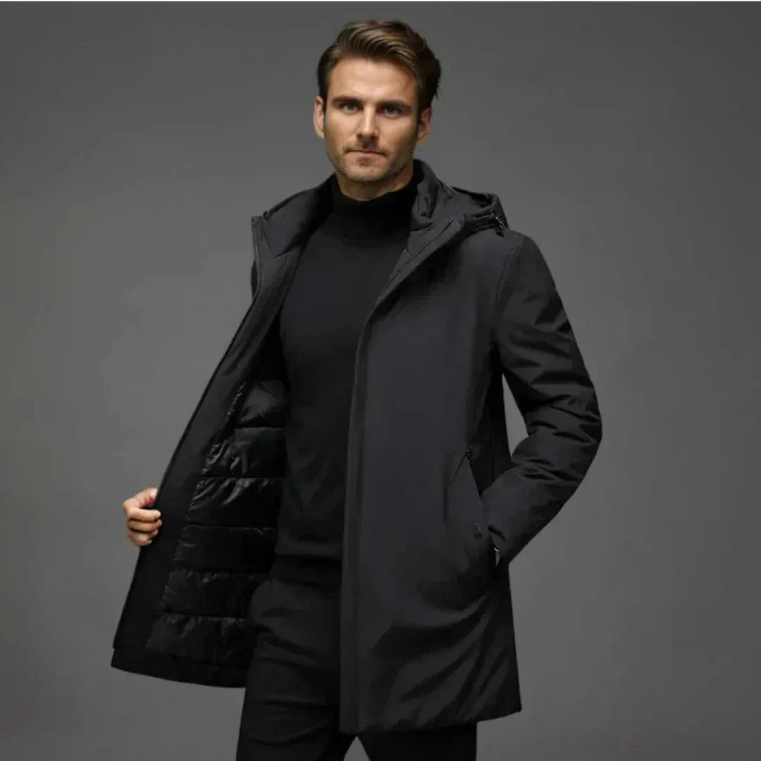 Men's Insulated Hooded Parka | Long Warm Winter Coat 2
