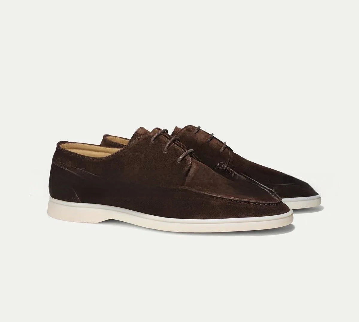 Men's Leather Lace-Up Loafers | Durable Dress and Casual Shoes 3