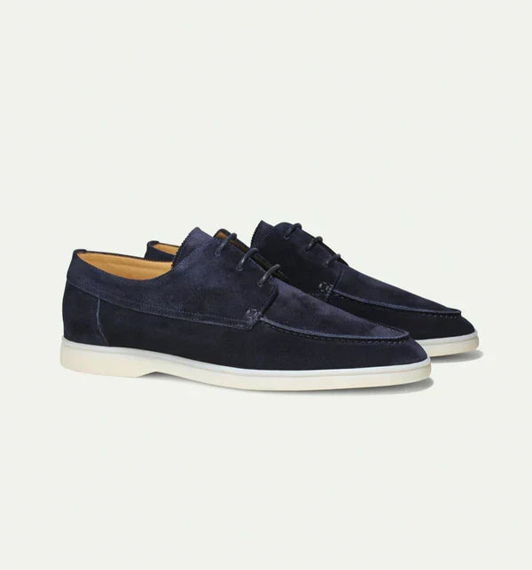 Men's Leather Lace-Up Loafers | Durable Dress and Casual Shoes 6