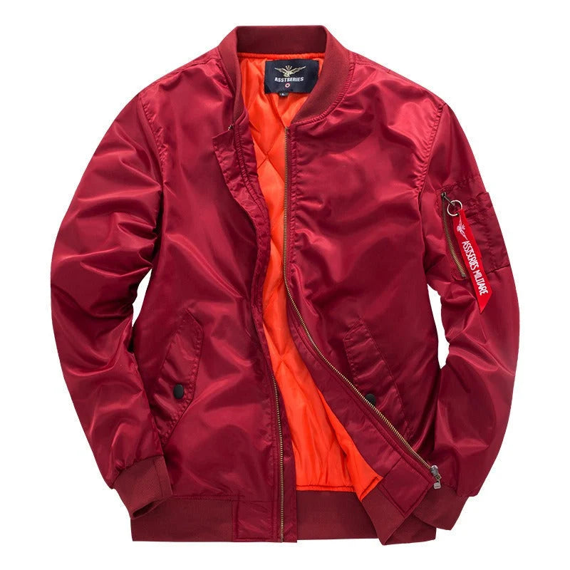 Men's Lightweight Bomber Jacket | Casual Zip-Up Layer 1