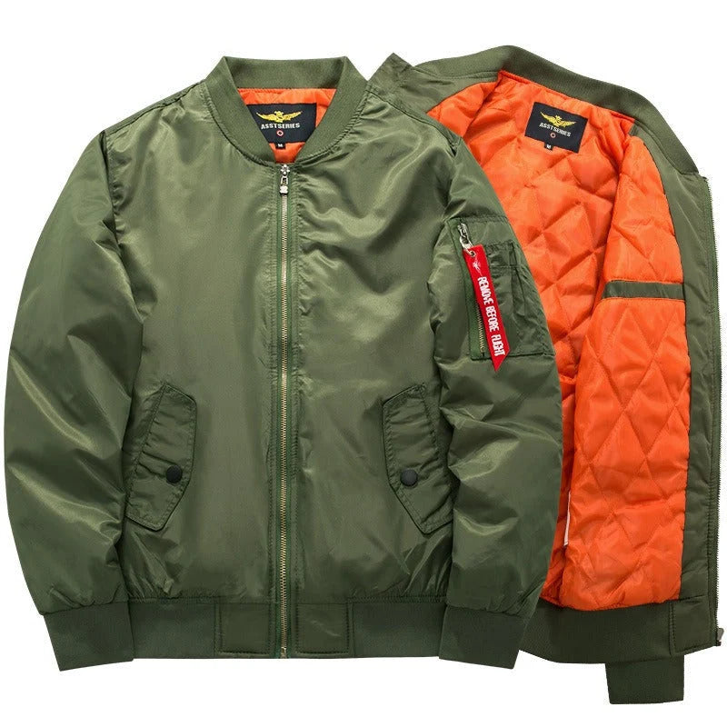 Men's Lightweight Bomber Jacket | Casual Zip-Up Layer 2