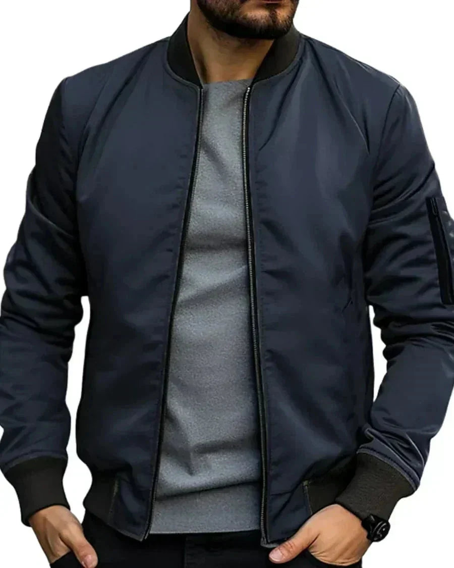 Men's Lightweight Bomber Jacket | Sporty Zip-Up Layer 5