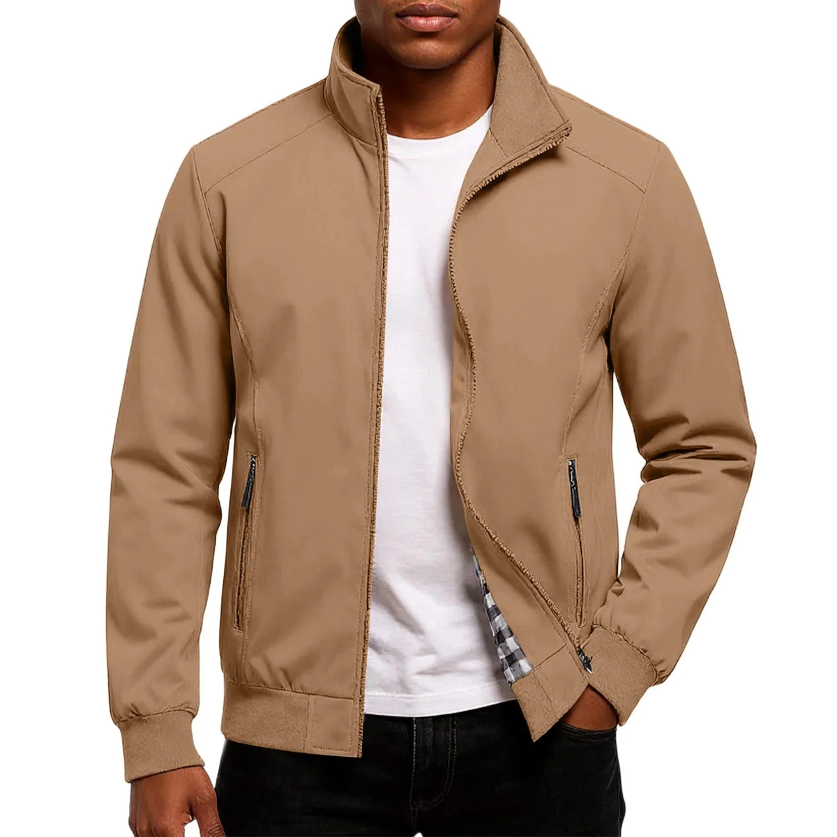 Men's Lightweight Bomber Jacket | Stand-Collar Casual Layer 6