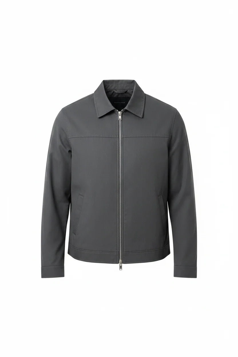 Men's Lightweight Harrington Jacket | Zip-Front Casual Layer 0