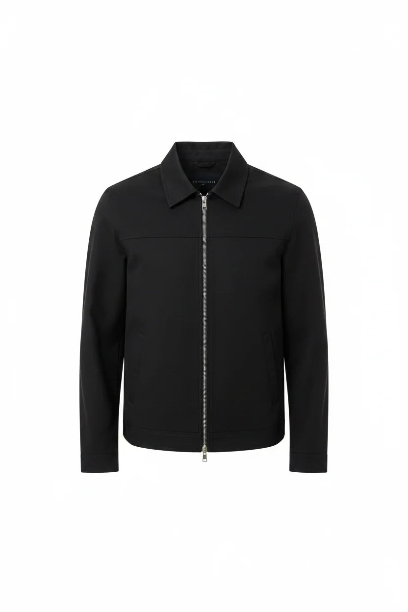Men's Lightweight Harrington Jacket | Zip-Front Casual Layer 2