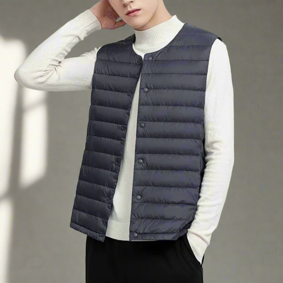Men's Lightweight Padded Body Warmer | Slim Fit Layering Vest 0