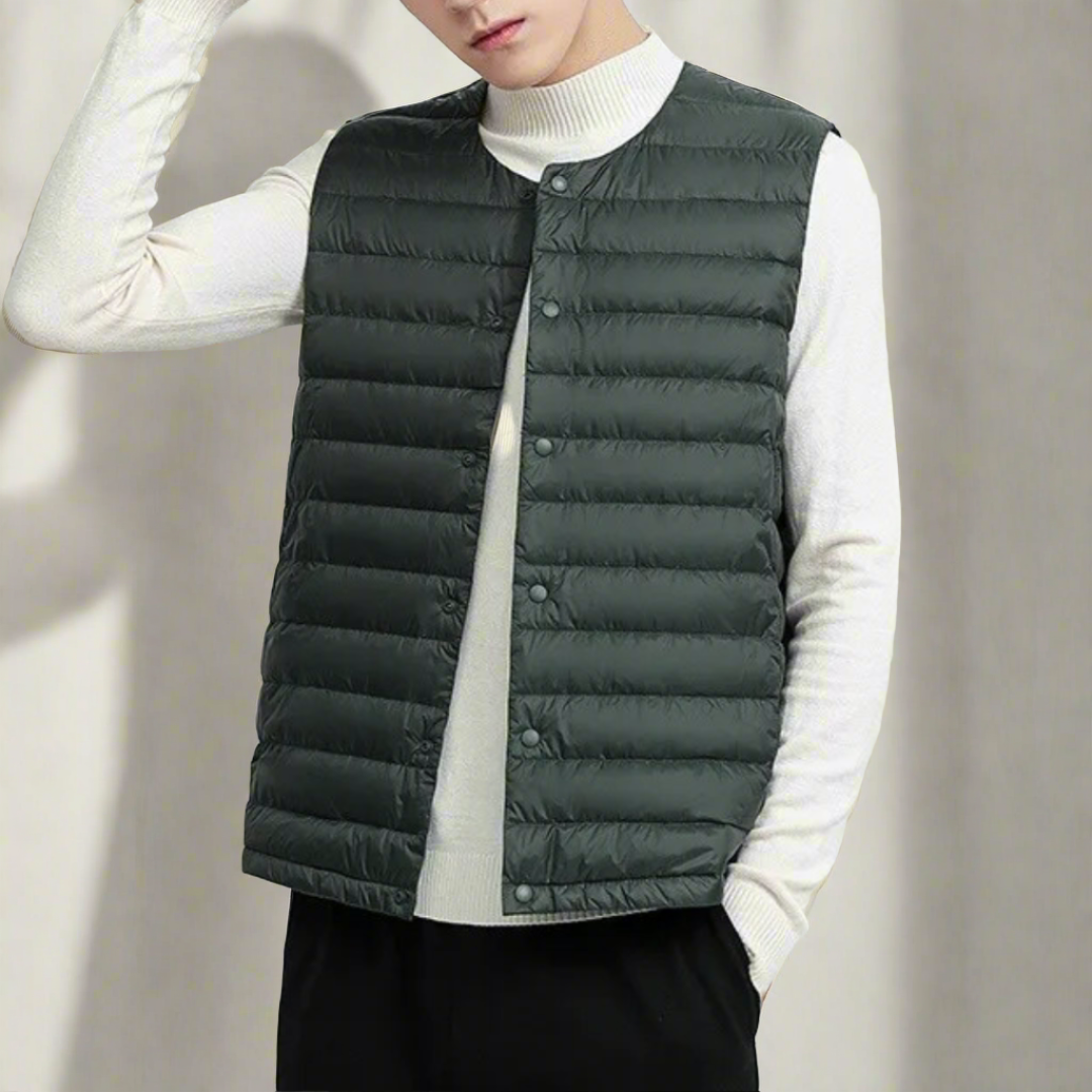 Men's Lightweight Padded Body Warmer | Slim Fit Layering Vest 1
