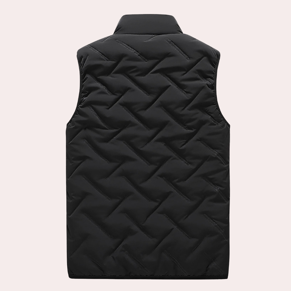 Men's Lightweight Padded Vest with Front Zipper 1