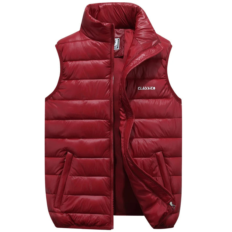 Men's Lightweight Quilted Vest | Sleeveless Padded Jacket with Front Zipper 4