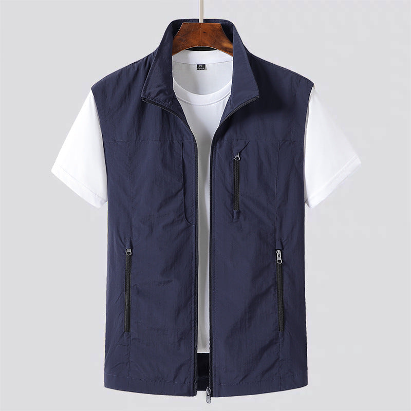Men's Lightweight Vest with Front Zipper | Practical Casual Layering 3