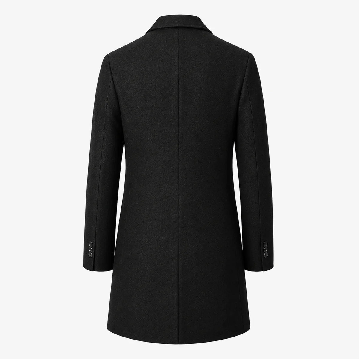 Men's Mid-Length Tweed Overcoat | Straight-Cut Tailored Layer 2