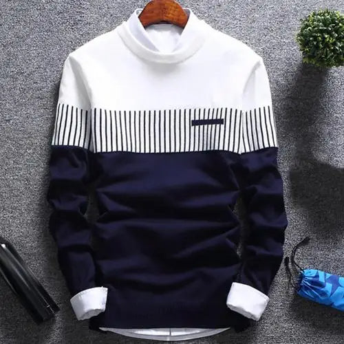 Men's Printed Sweater | Regular Fit Round Neck Knitwear 3