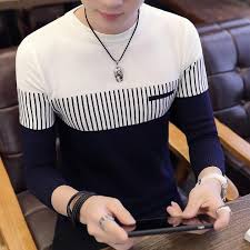 Men's Printed Sweater | Regular Fit Round Neck Knitwear 5