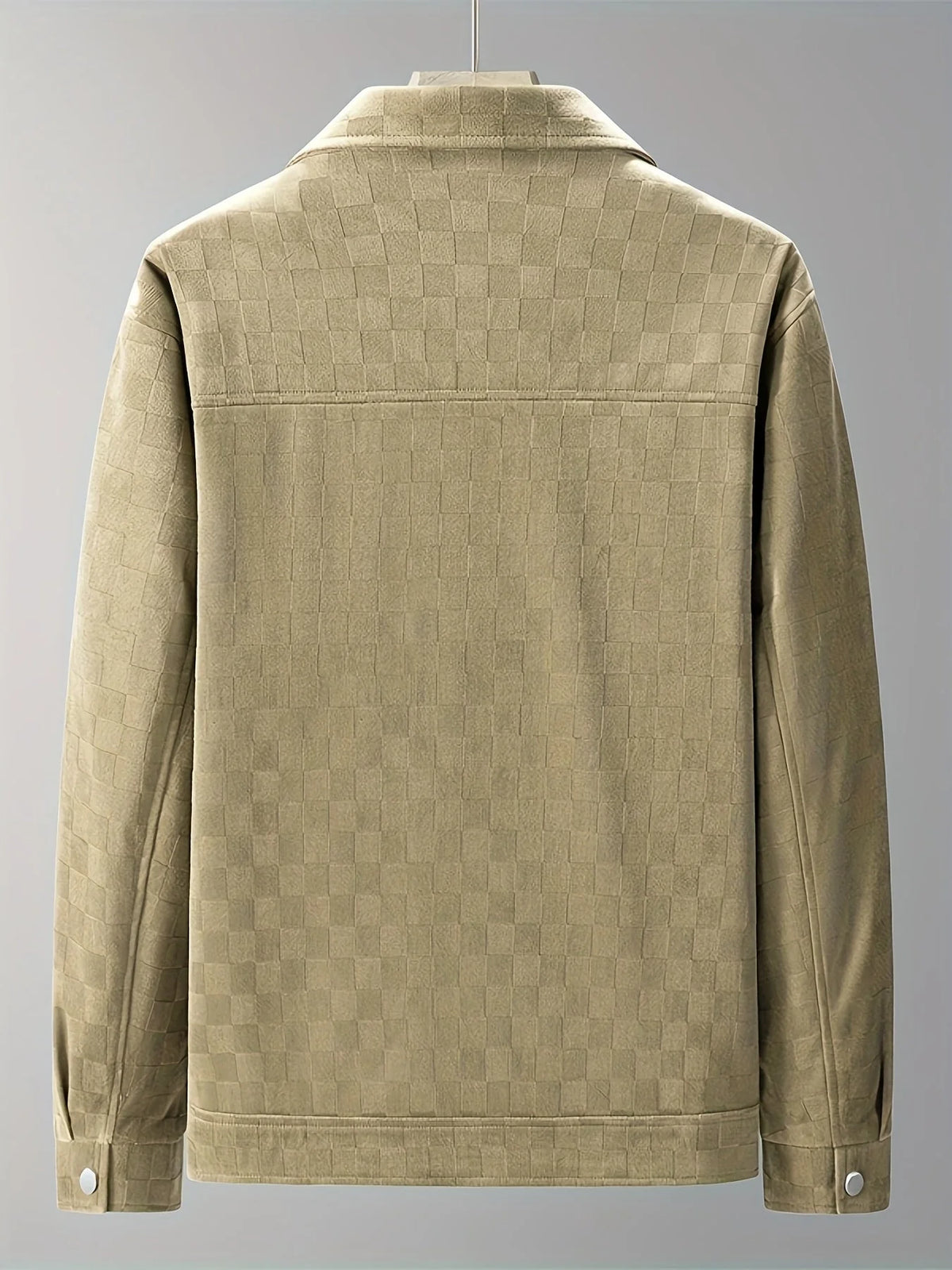 Men's Printed Utility Jacket | Snap Button Chest Pockets 7