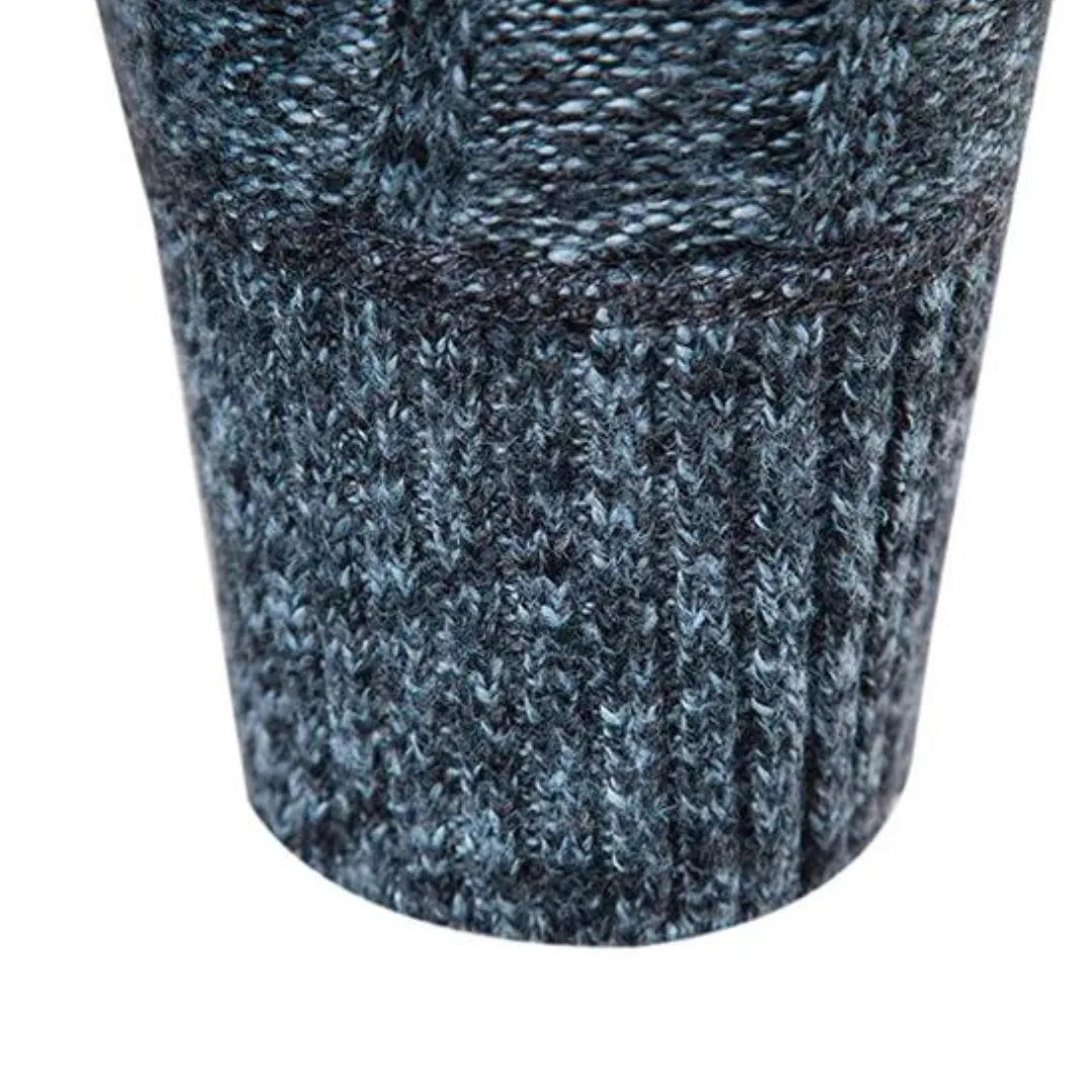 Men's Quarter Zip Sweater | Soft Ribbed Knit Casual Layering 6