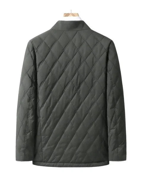Men's Quilted Field Jacket | Button-Up Casual Layer 2