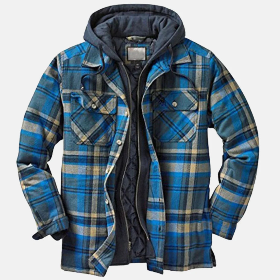 Men's Quilted Hooded Jacket | Warm Winter Layered Coat 3