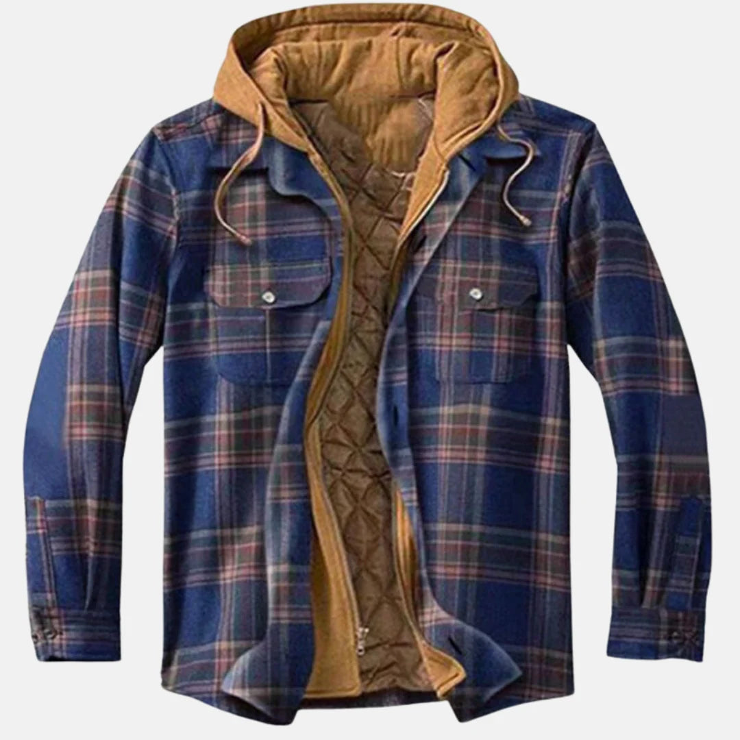 Men's Quilted Hooded Jacket | Warm Winter Layered Coat 5