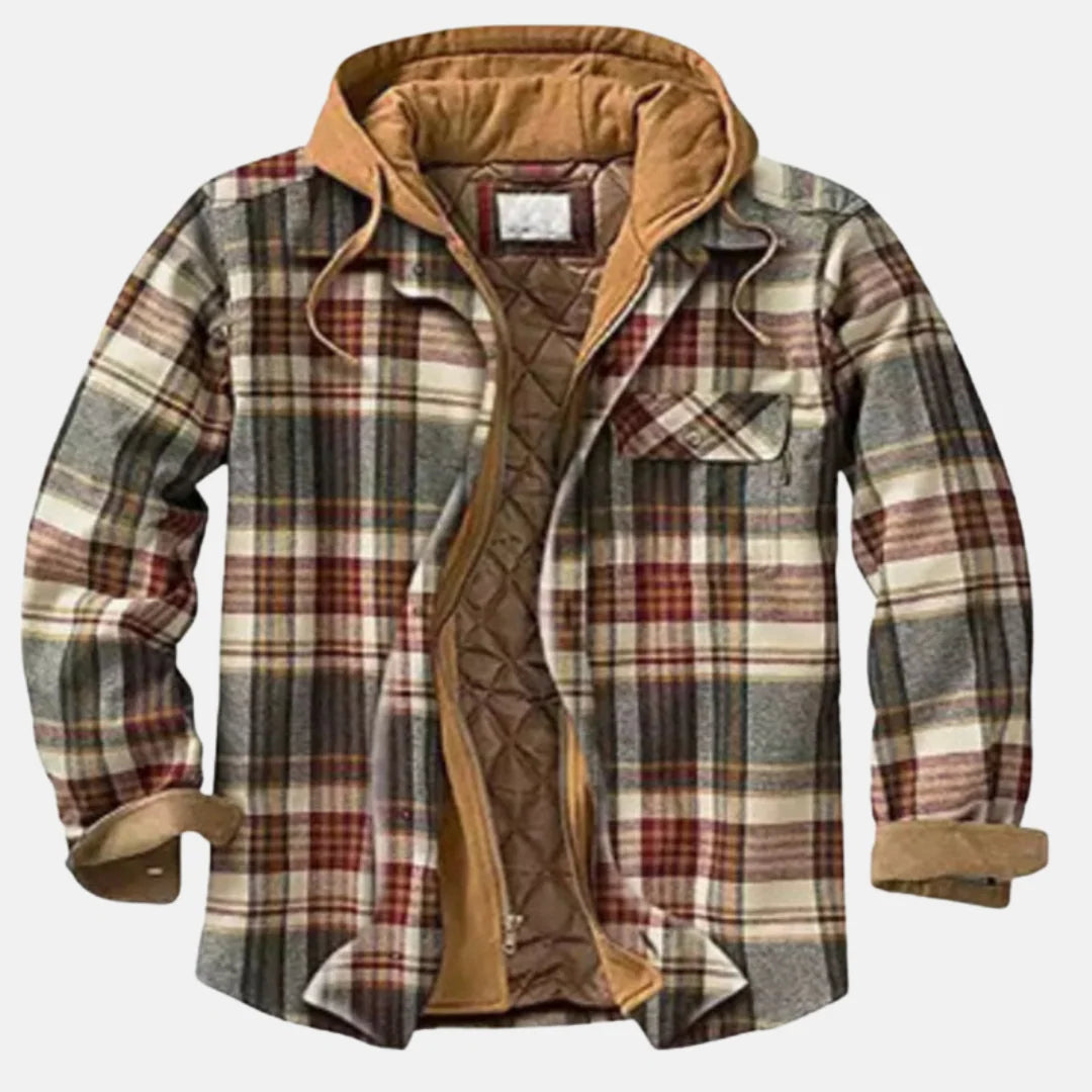 Men's Quilted Hooded Jacket | Warm Winter Layered Coat 8