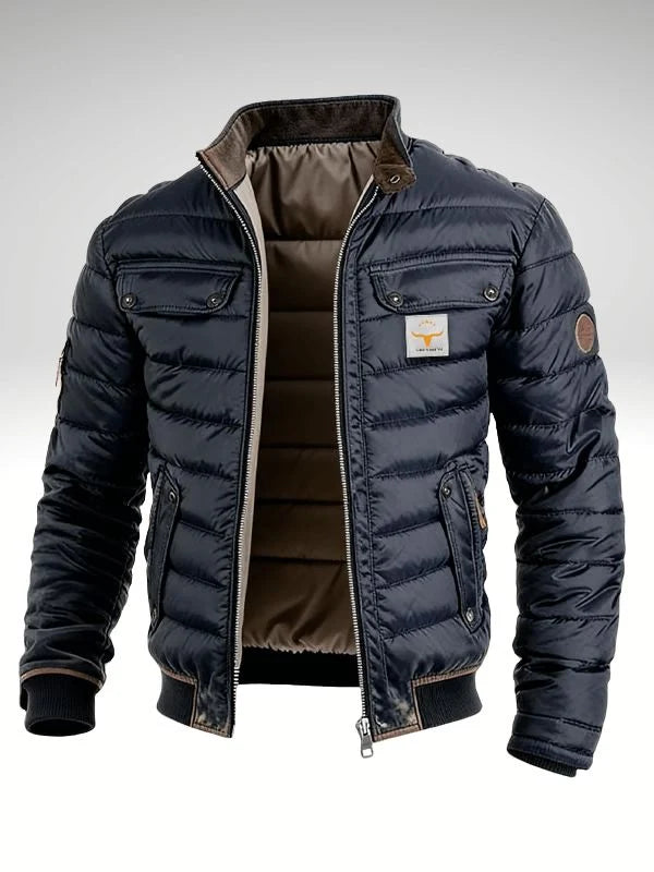 Men's Quilted Jacket | Lightweight Slim Fit Warm Layer 0