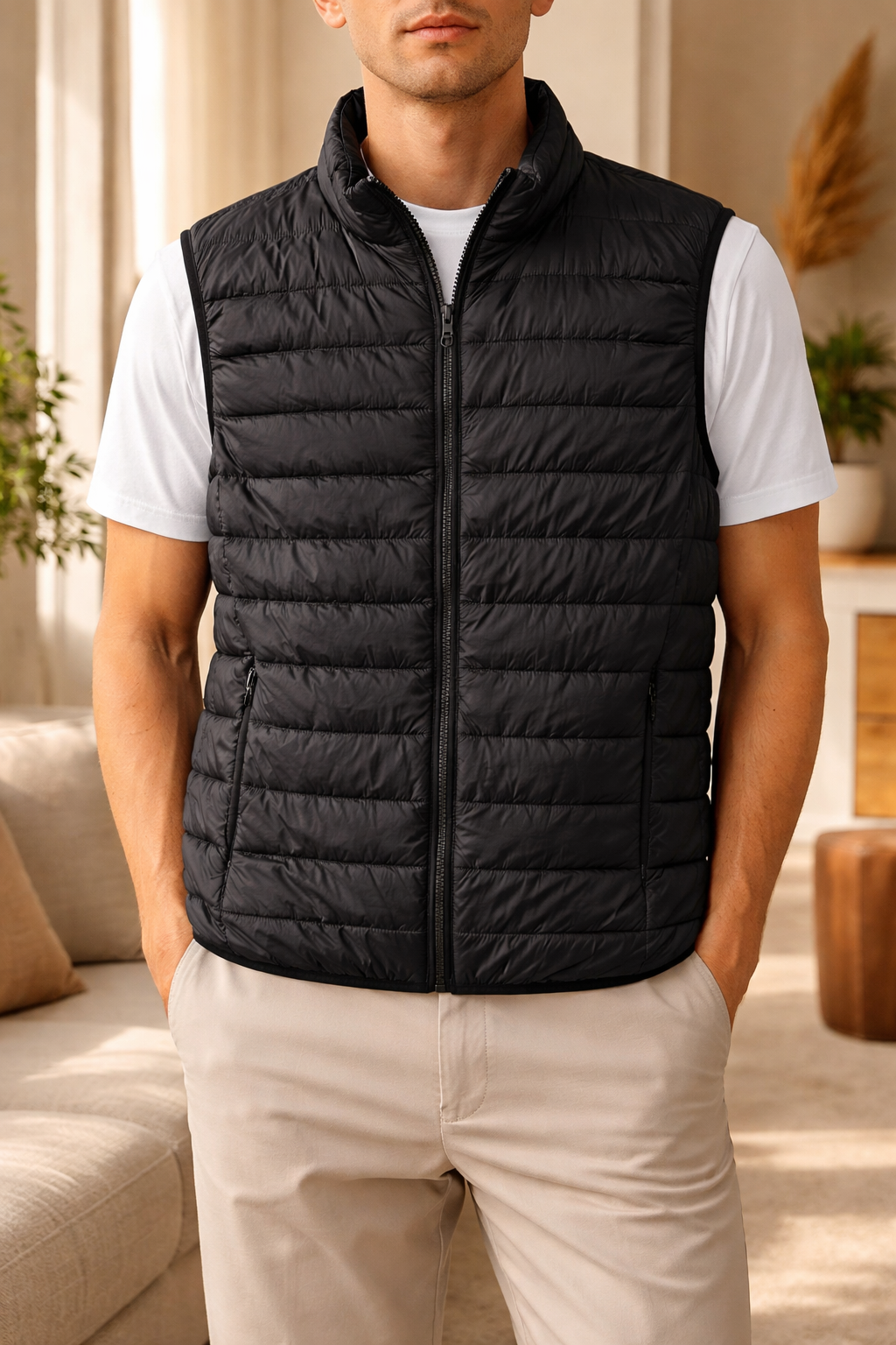 Men's Quilted Vest | Lightweight Zippered Midlayer 0