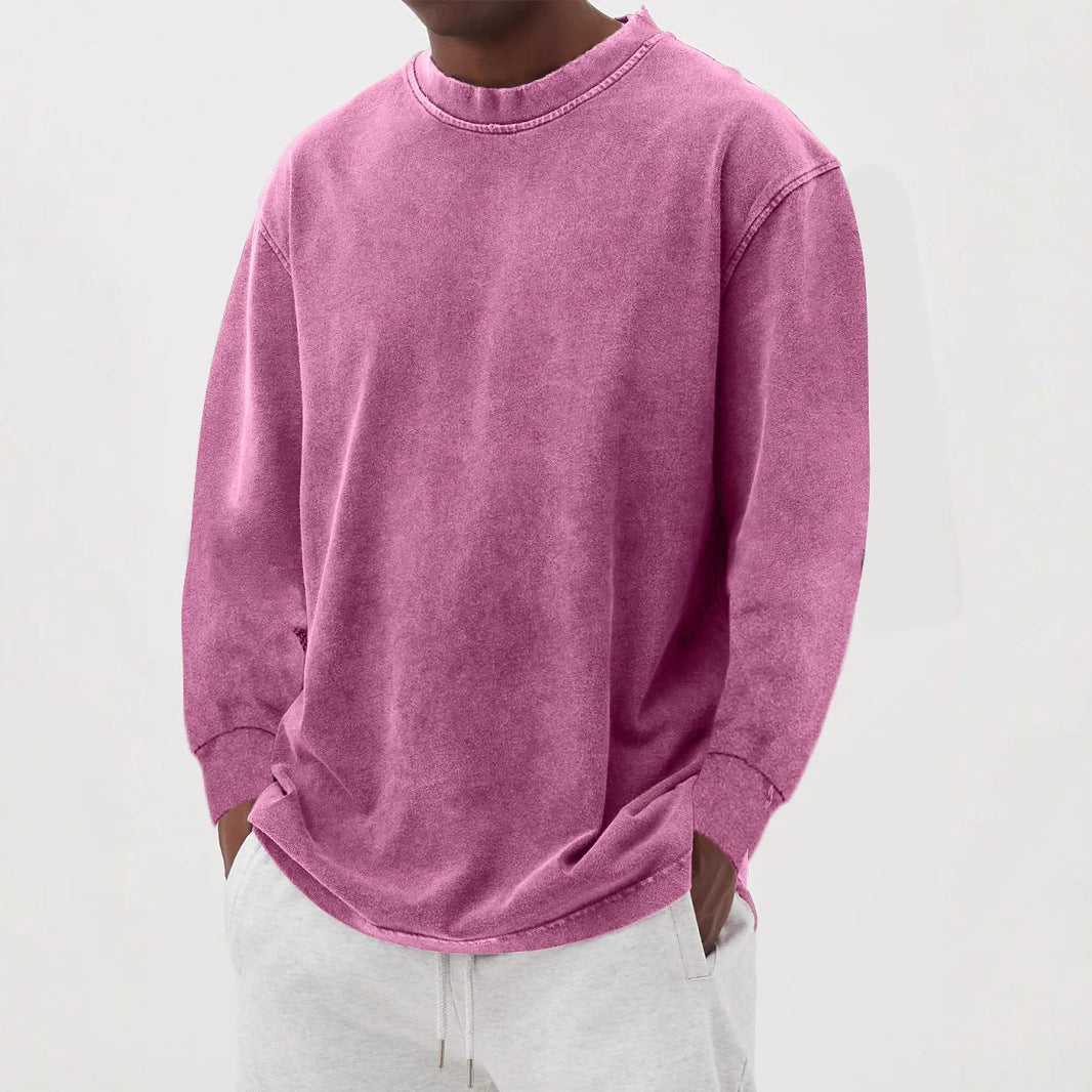 Men's Relaxed Fit Knitted Sweater with Round Neck 7
