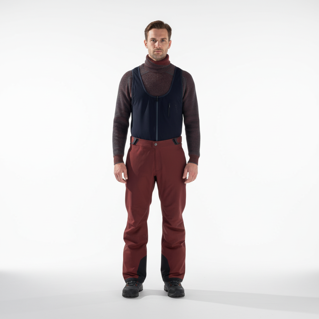 Men's Rib Knit Turtleneck Sweater with Raglan Sleeves 5