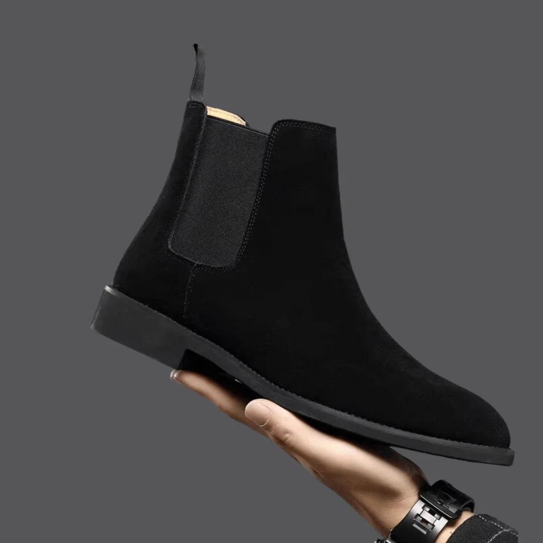 Men's Suede Chelsea Boots | Classic Slip-On Ankle Footwear 1