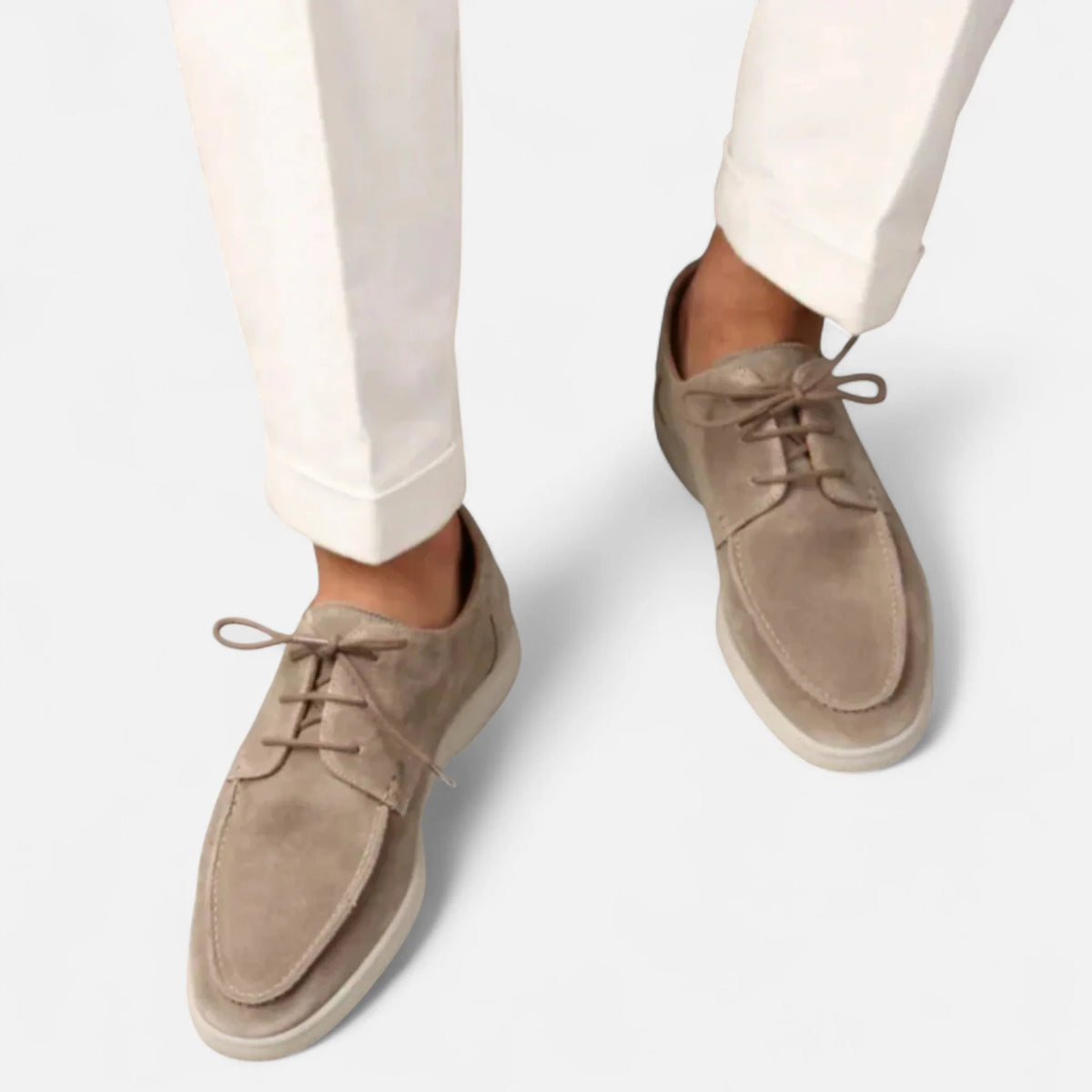 Men's Suede Lace-Up Shoes | Classic Everyday Footwear for Comfort 3