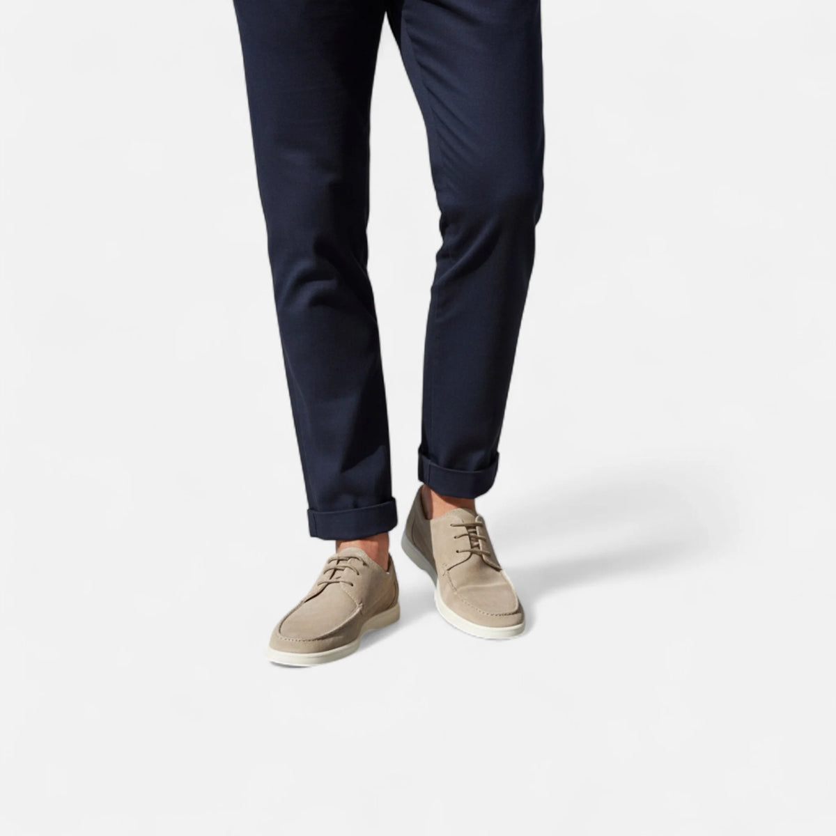 Men's Suede Lace-Up Shoes | Classic Everyday Footwear for Comfort 5