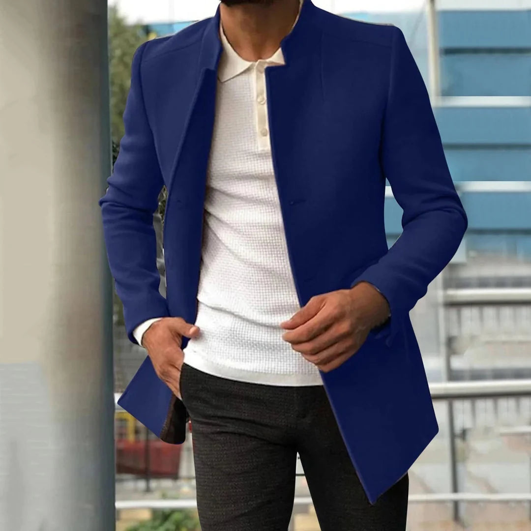 Men's Tailored Tweed Jacket | Versatile Smart Business Layer 0