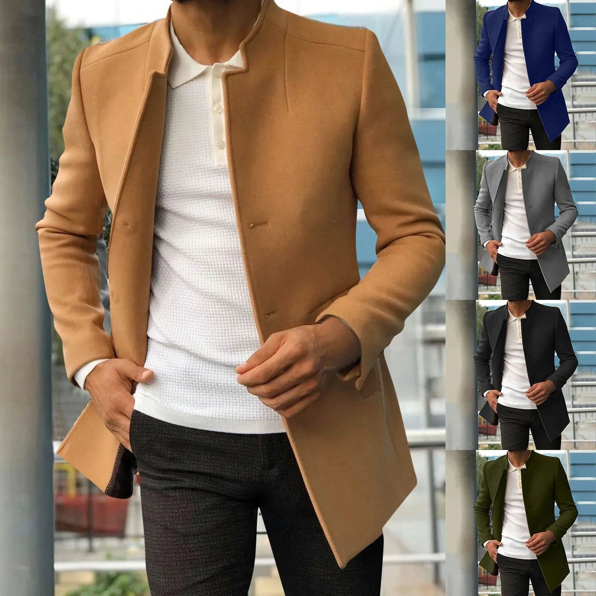 Men's Tailored Tweed Jacket | Versatile Smart Business Layer 5