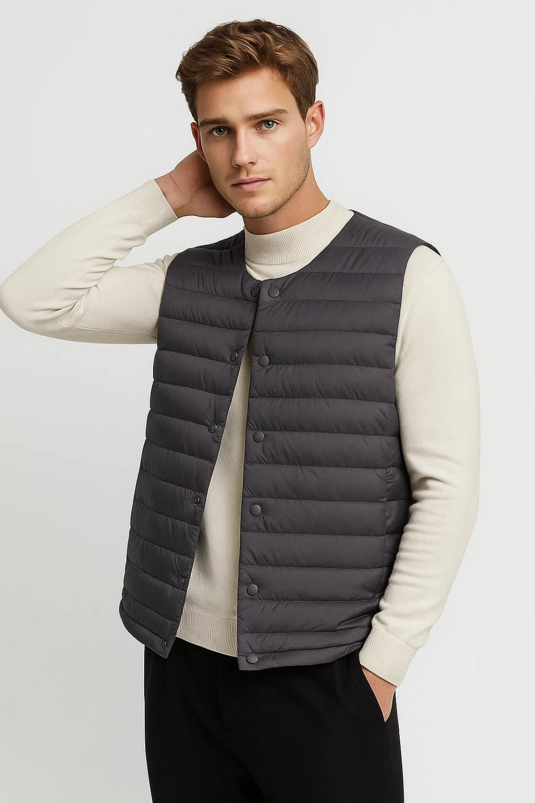 Men's Vest | Lightweight Quilted Padded Sleeveless Jacket 1