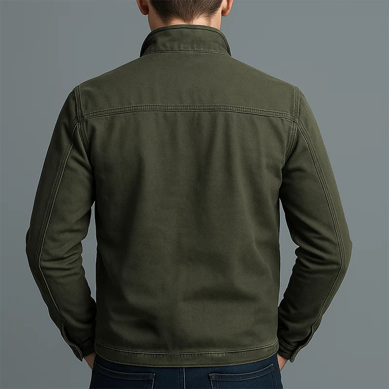 Men's Vintage Zip Jacket | Stand-Collar Everyday Outerwear 2