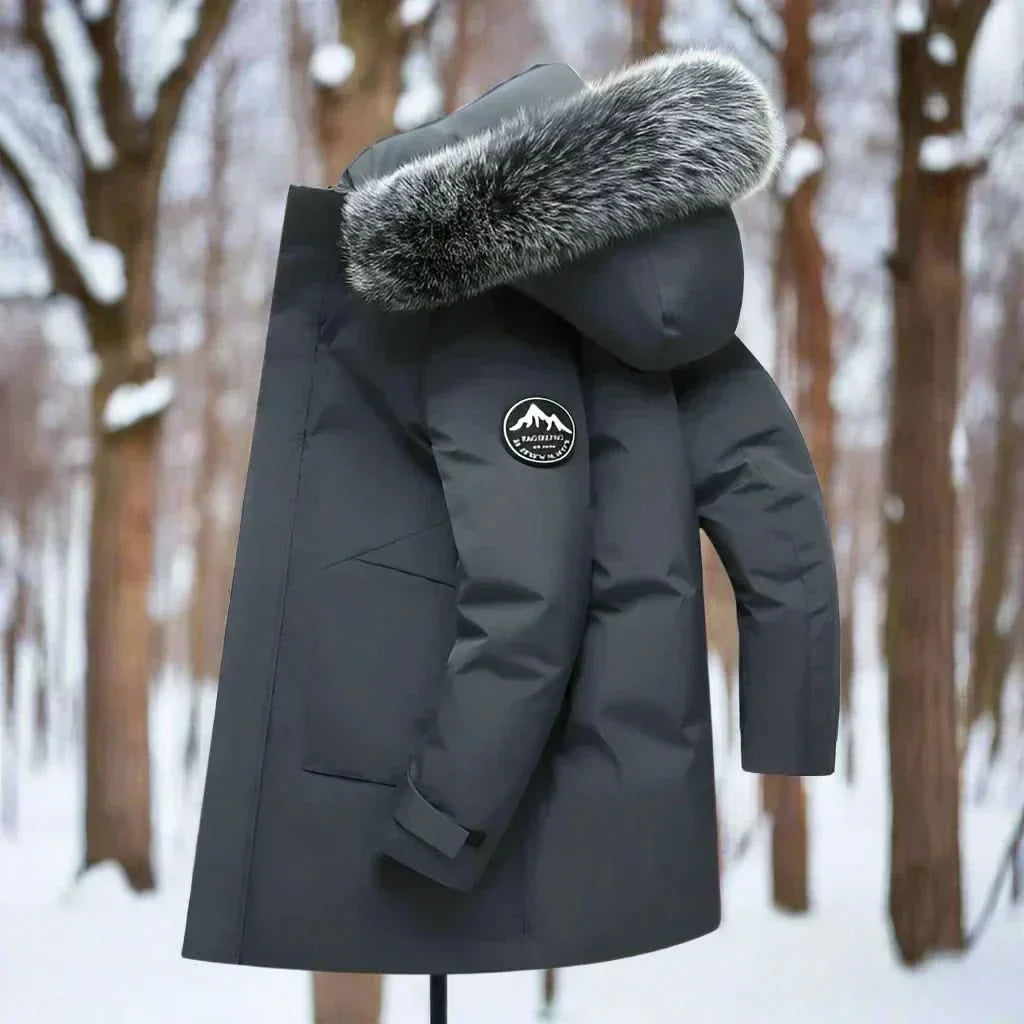 Men's Water-Repellent Parka | Long Hooded Winter Coat 3