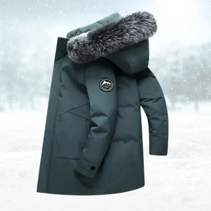 Men's Water-Repellent Parka | Long Hooded Winter Coat 4