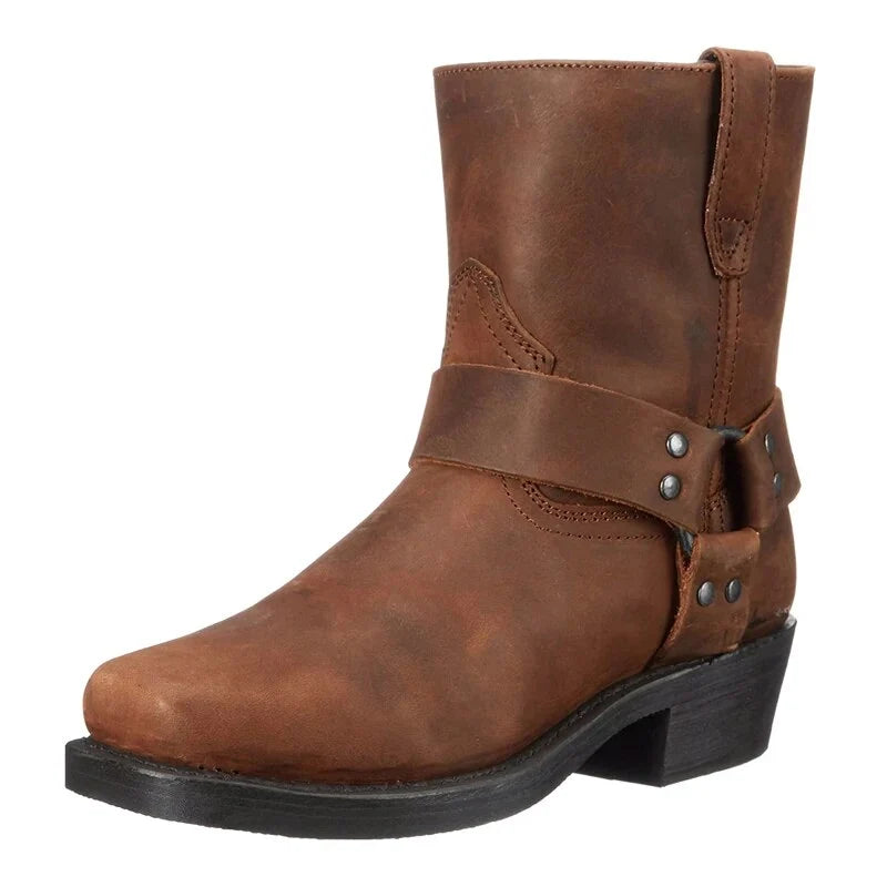 Men's Western Leather Boots | Durable Comfortable Everyday Wear 0