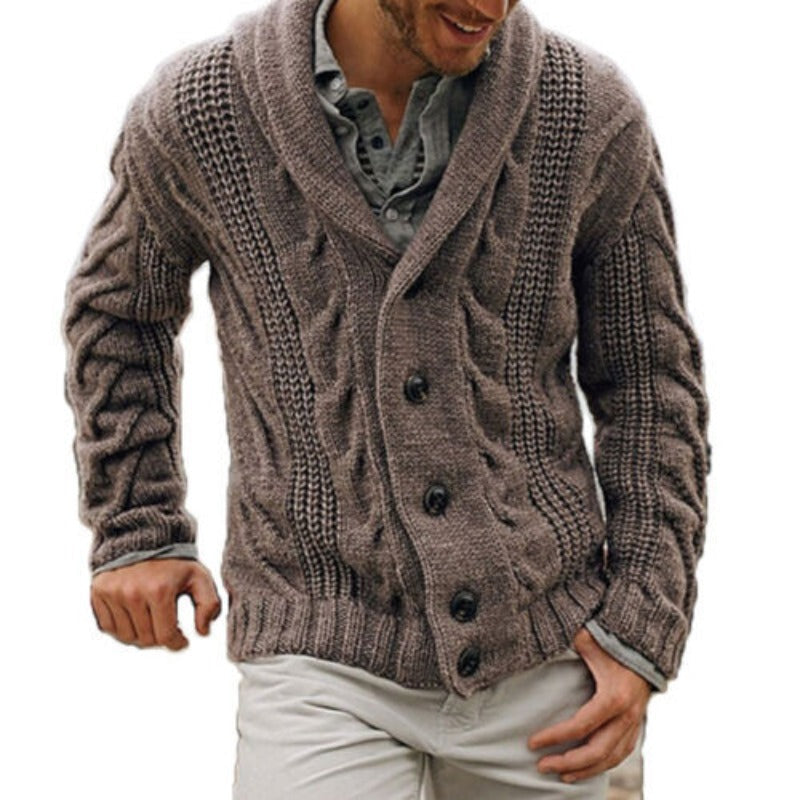 Men's Wool Cardigan | Classic Knitted Button-Down Sweater 1