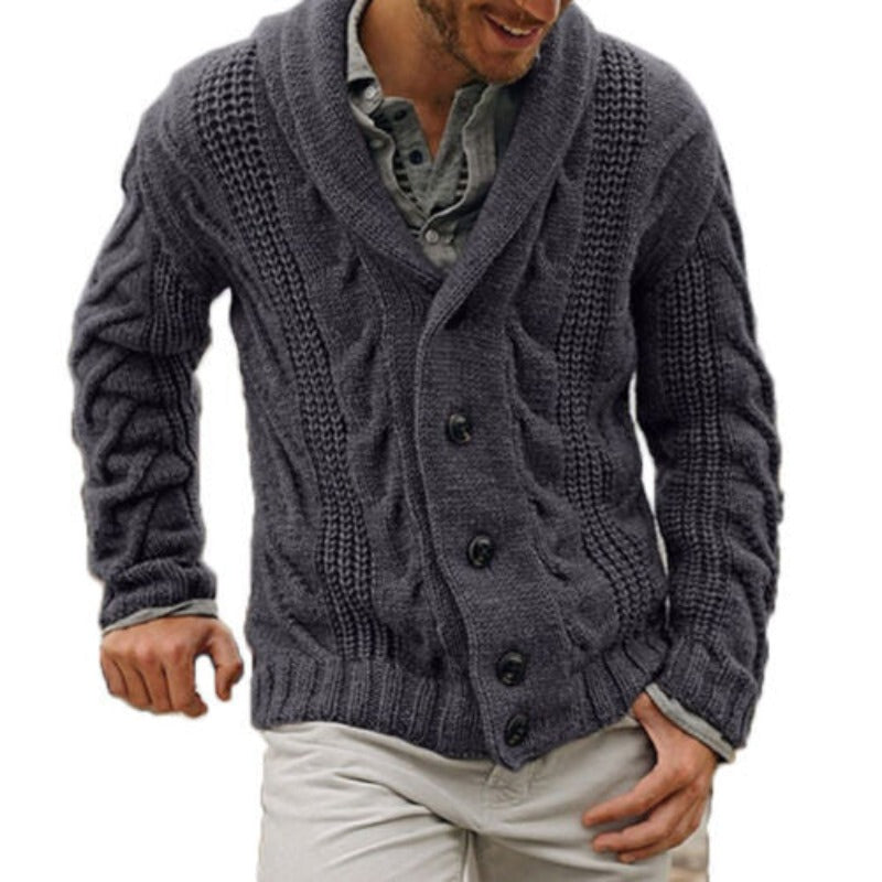Men's Wool Cardigan | Classic Knitted Button-Down Sweater 2