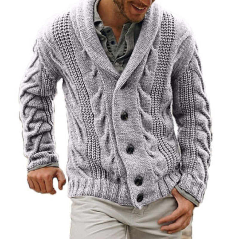 Men's Wool Cardigan | Classic Knitted Button-Down Sweater 3