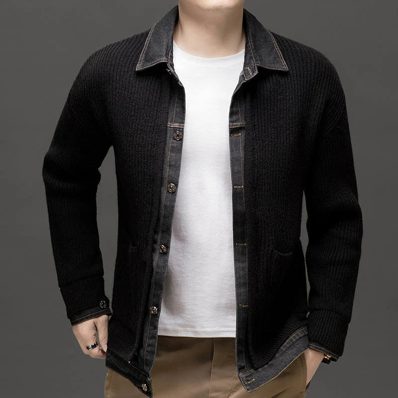 Men's Wool Cardigan | Relaxed Fit Button-Up Layer for Autumn 3